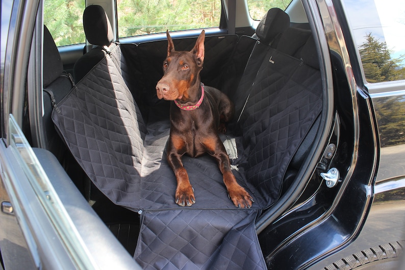 Quilted Dog Car seat cover with door protection Bilateral Etsy
