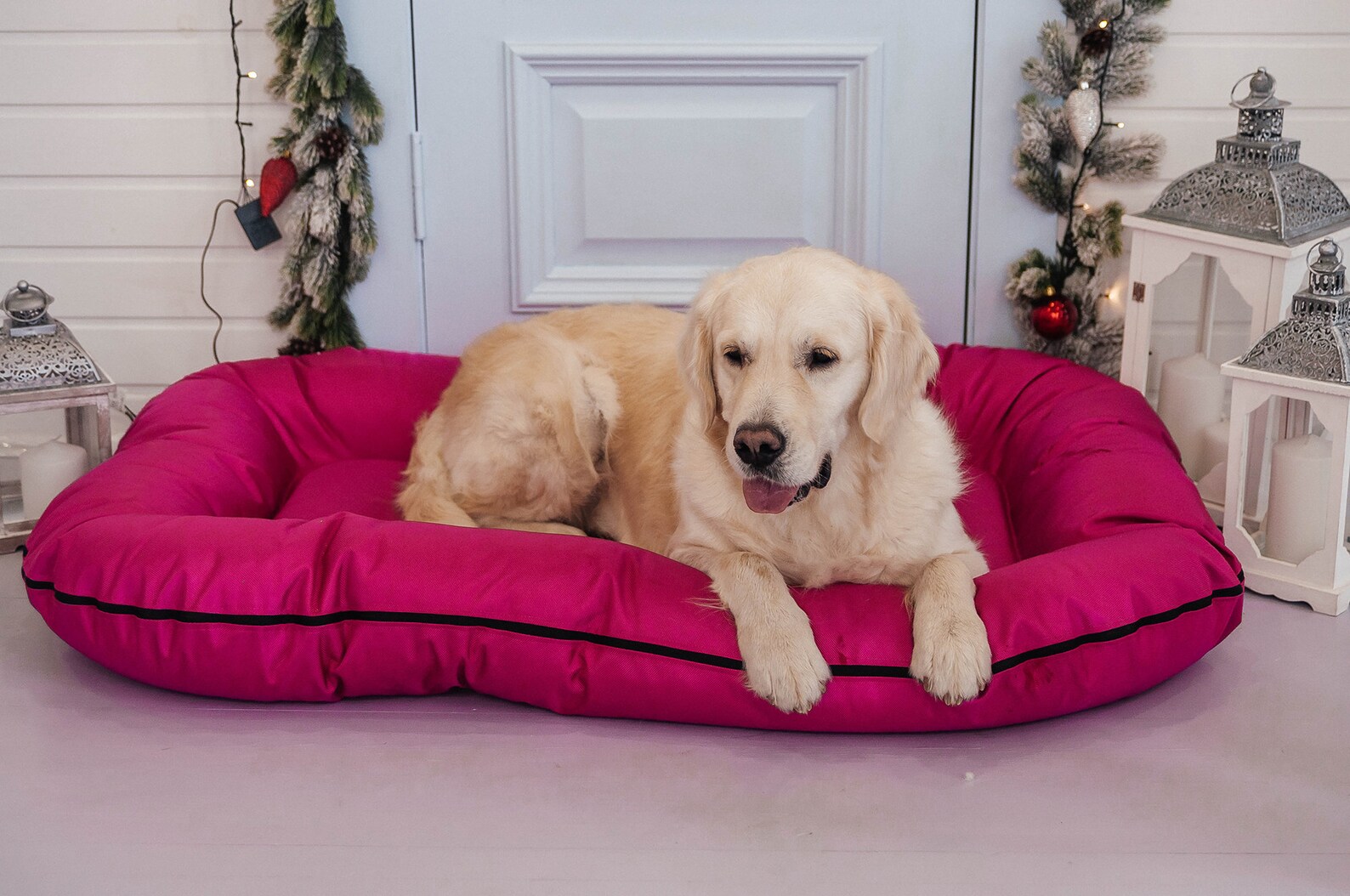 Large dog bed in durable waterproof fabric Outdoor dog bed Etsy