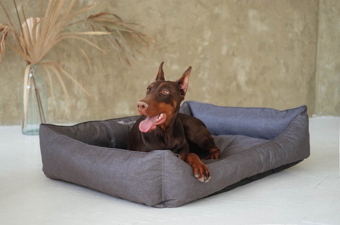 PVC Dog Bed With Removable Cover Heavy Duty Dog Bed Etsy