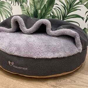 Warm Hooded dog bed Snuggle beds for cats and dogs Dog Cave Bed large & small image 3