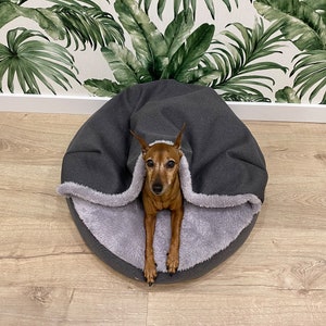 Warm Hooded dog bed Snuggle beds for cats and dogs Dog Cave Bed large & small image 2