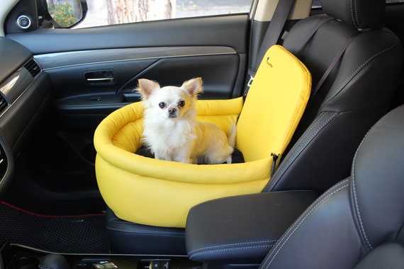 Trasportino Cane Auto Seggiolino Auto Per Cani, Console Centrale Per Cuccioli Seggiolino Pieghevole Cani
