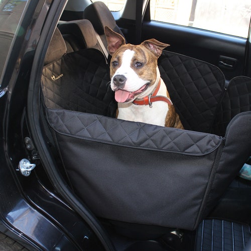 Buy Black Dog Car Seat Cover on 1/2 Rear Seat Waterproof Dog Car Hammock Dog  Travel Bed Dog Car Protector for Medium Dogs Online in India 