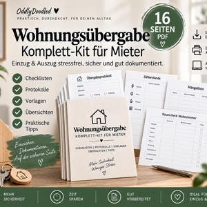 Puede incluir: Un kit completo de 16 páginas en PDF para la entrega de apartamentos, que incluye listas de verificación, protocolos y plantillas. El conjunto de documentos contiene formularios para lecturas de servicios, listas de defectos y revisiones de habitaciones.