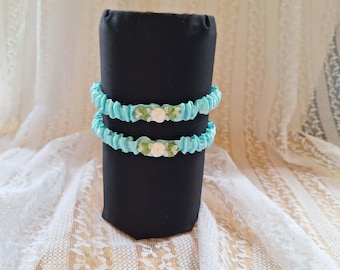 Set di giarrettiere da sposa fatte a mano "La Sylphide"