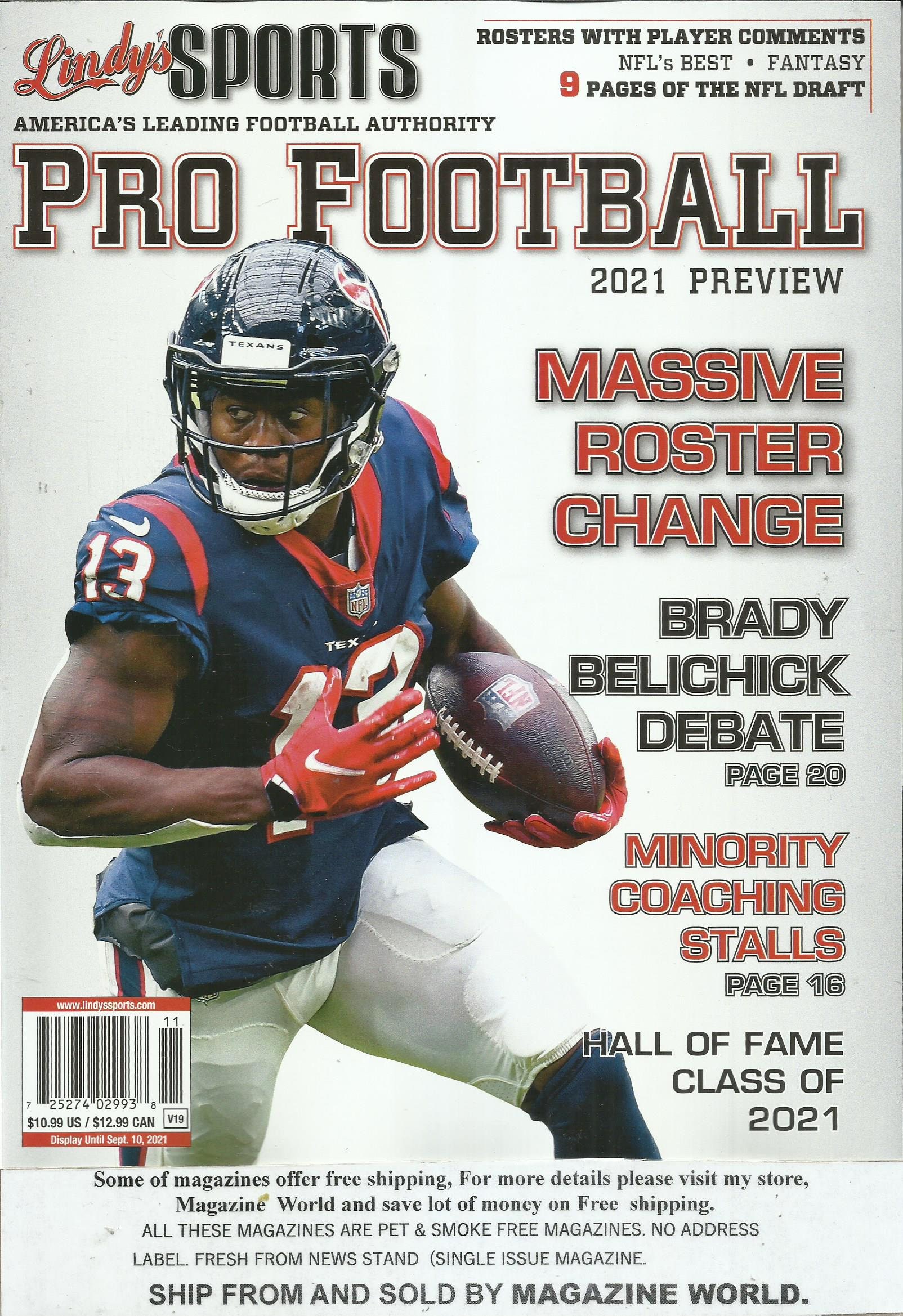 Lindy's Sports Magazine Pro Football 2021 Preview Etsy