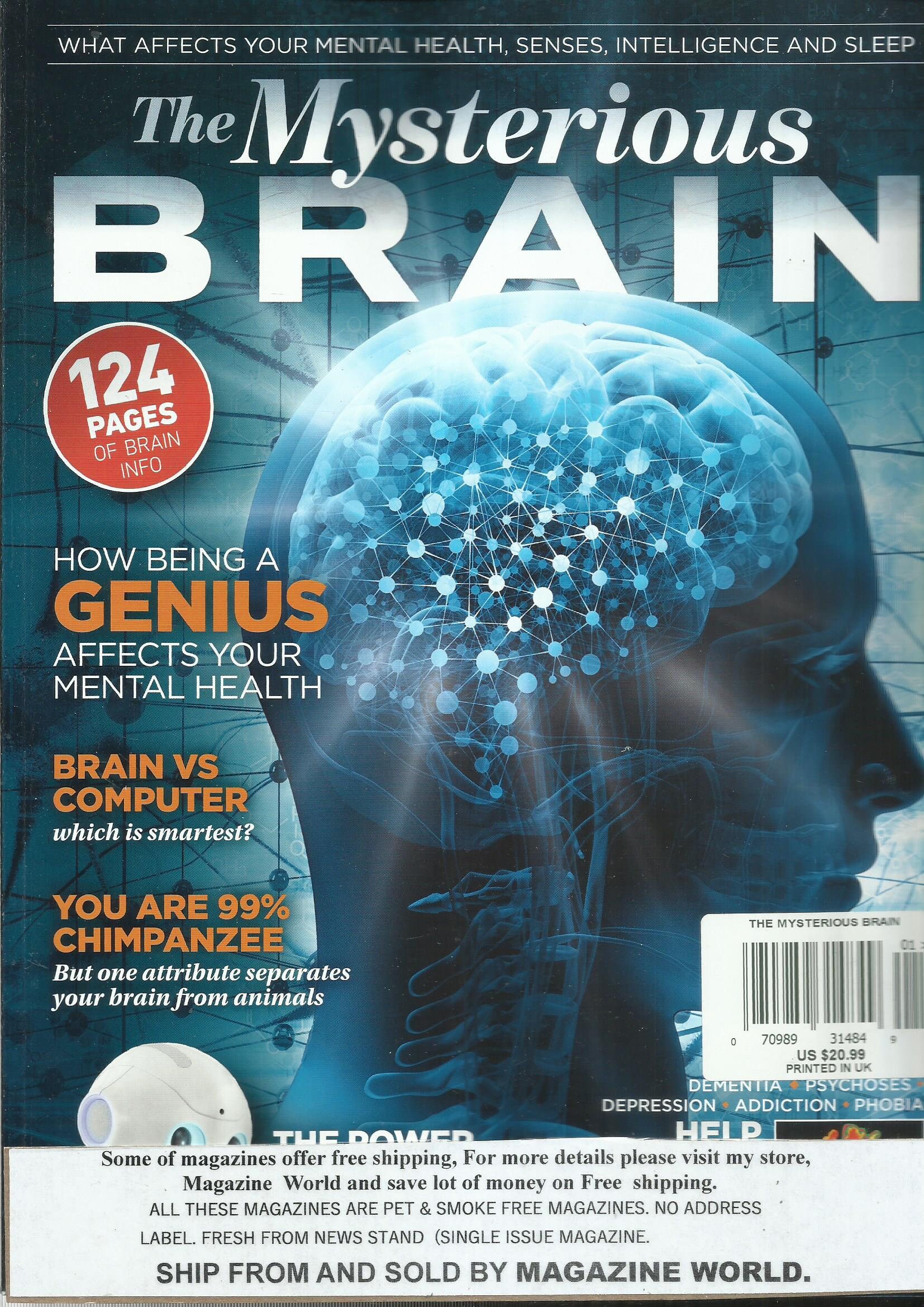 The Mysterious Brain Magazine El poder de la mente 124 Etsy