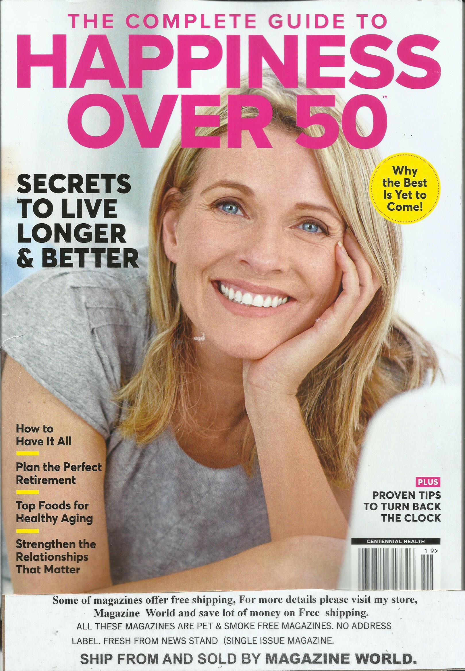 The Complete Guide to Happiness Over 50 Magazine Issue Etsy
