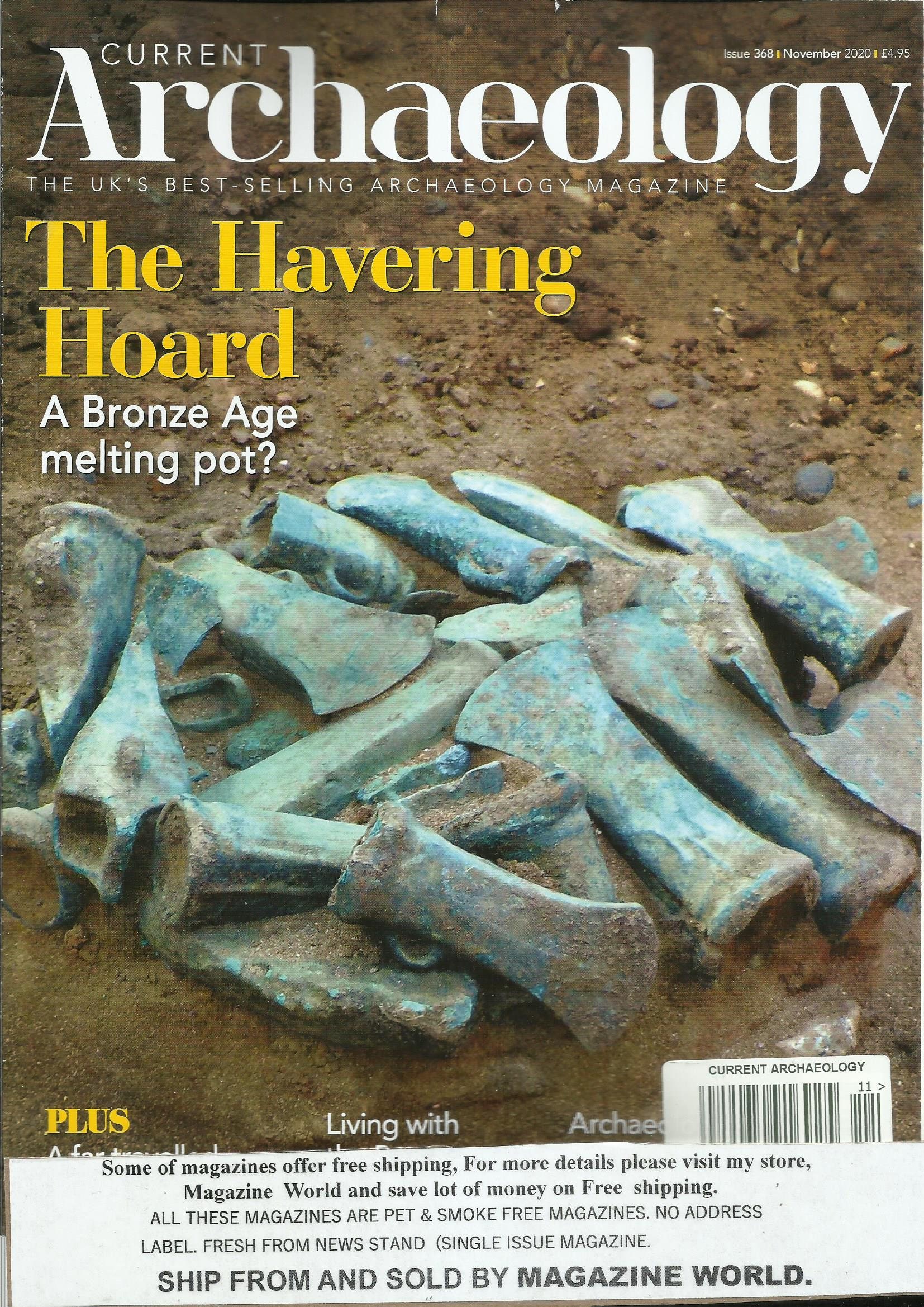 Current Archaeology Magazine The Havering Hoard November Etsy
