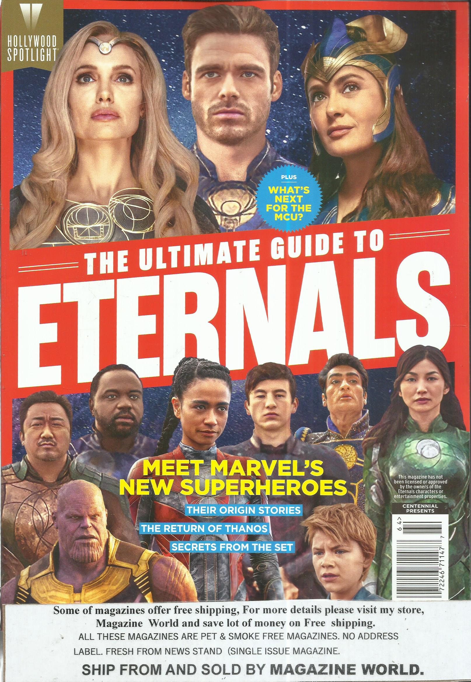 Hollywood Spotlight Magazine the Ultimate Guide to Eternals Etsy