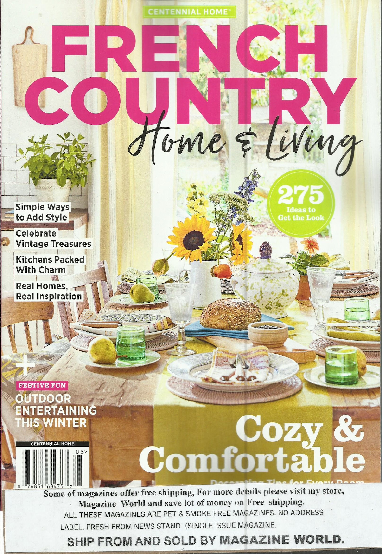 French Country Home & Living Magazine Cozy Comfortable Etsy