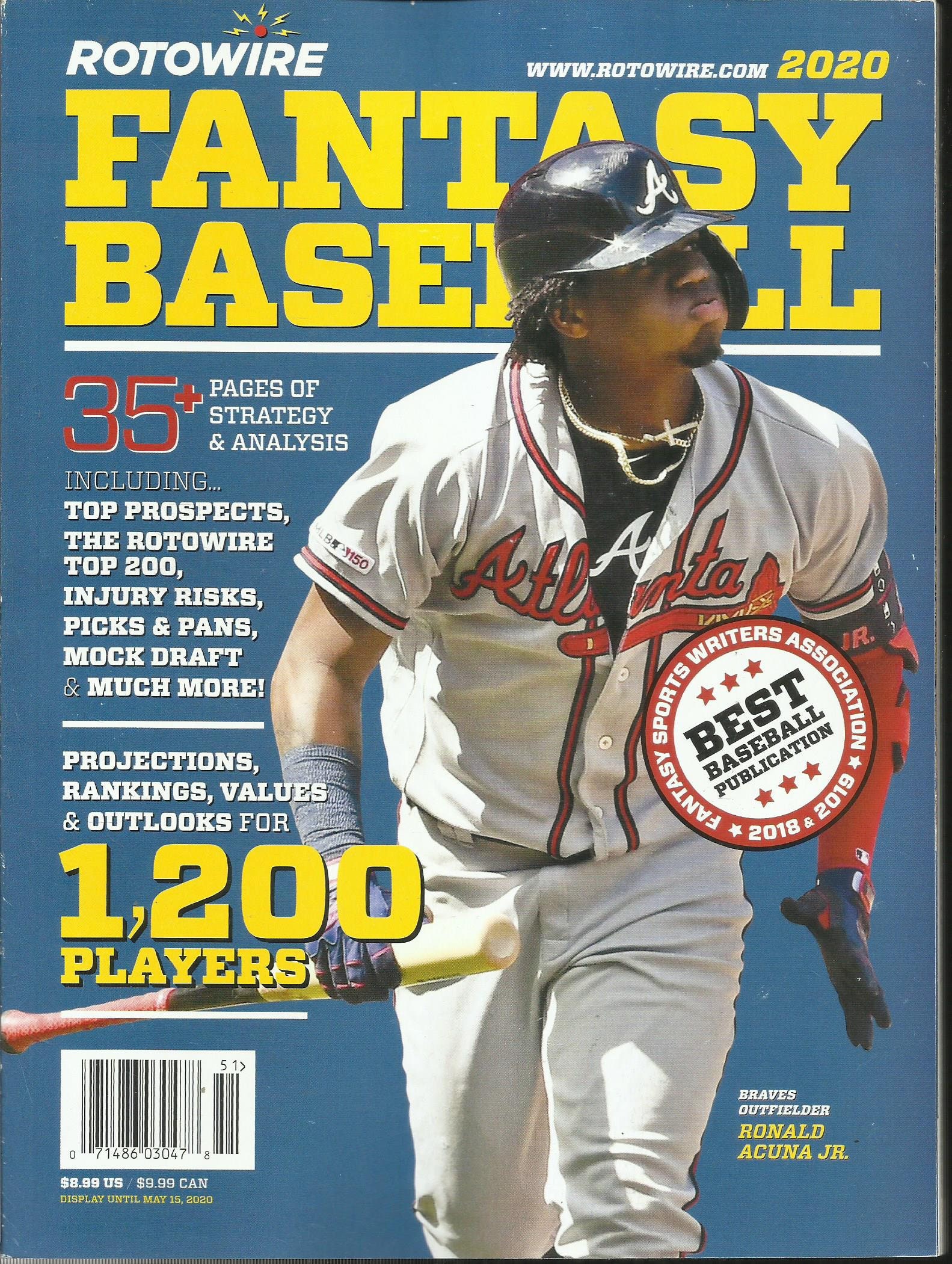 Rotowire Fantasy Baseball Magazine 35 Páginas de Starategy Etsy