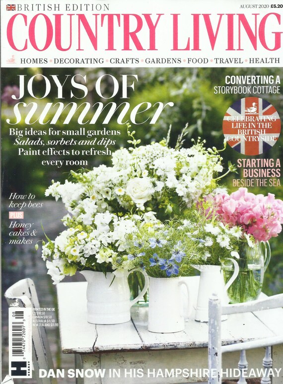 Country Living Magazine British Edition Joy Of Summer Etsy