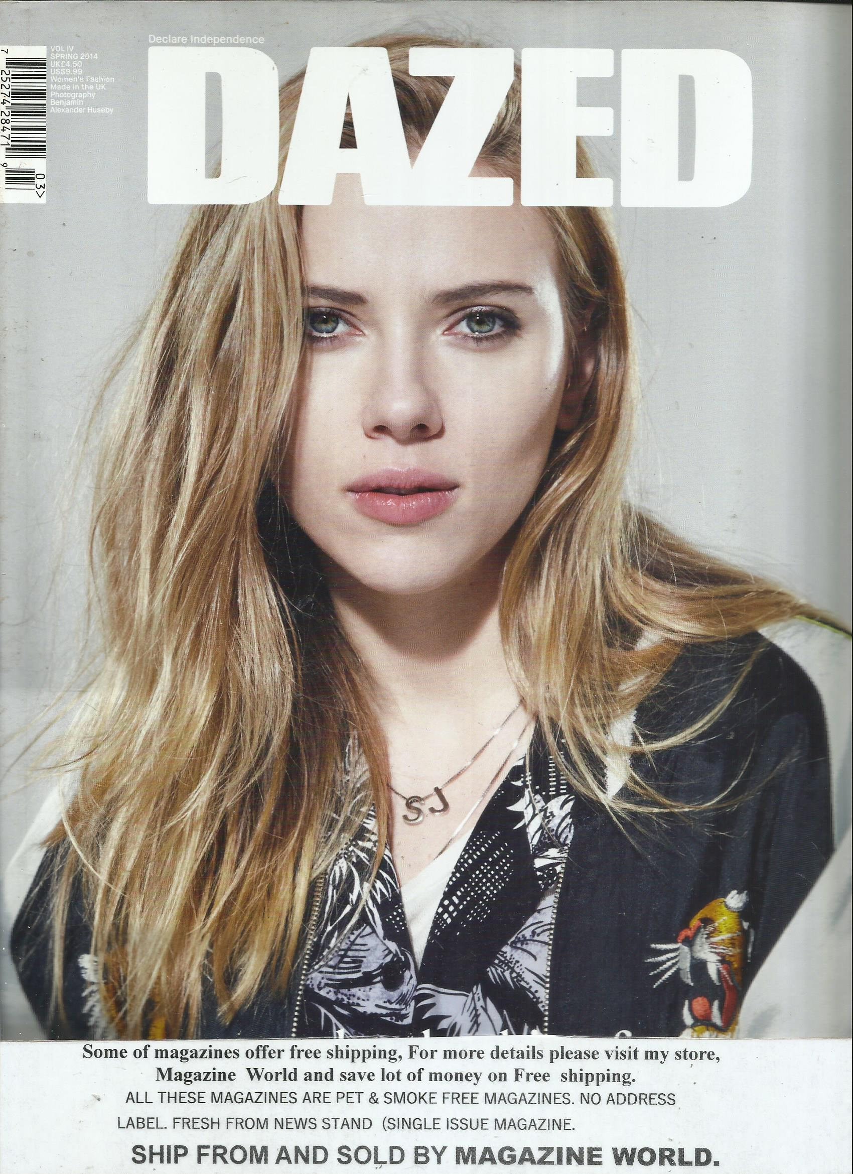 Dazed Magazine Under the Skin of Scarlett Johansson Spring - Etsy