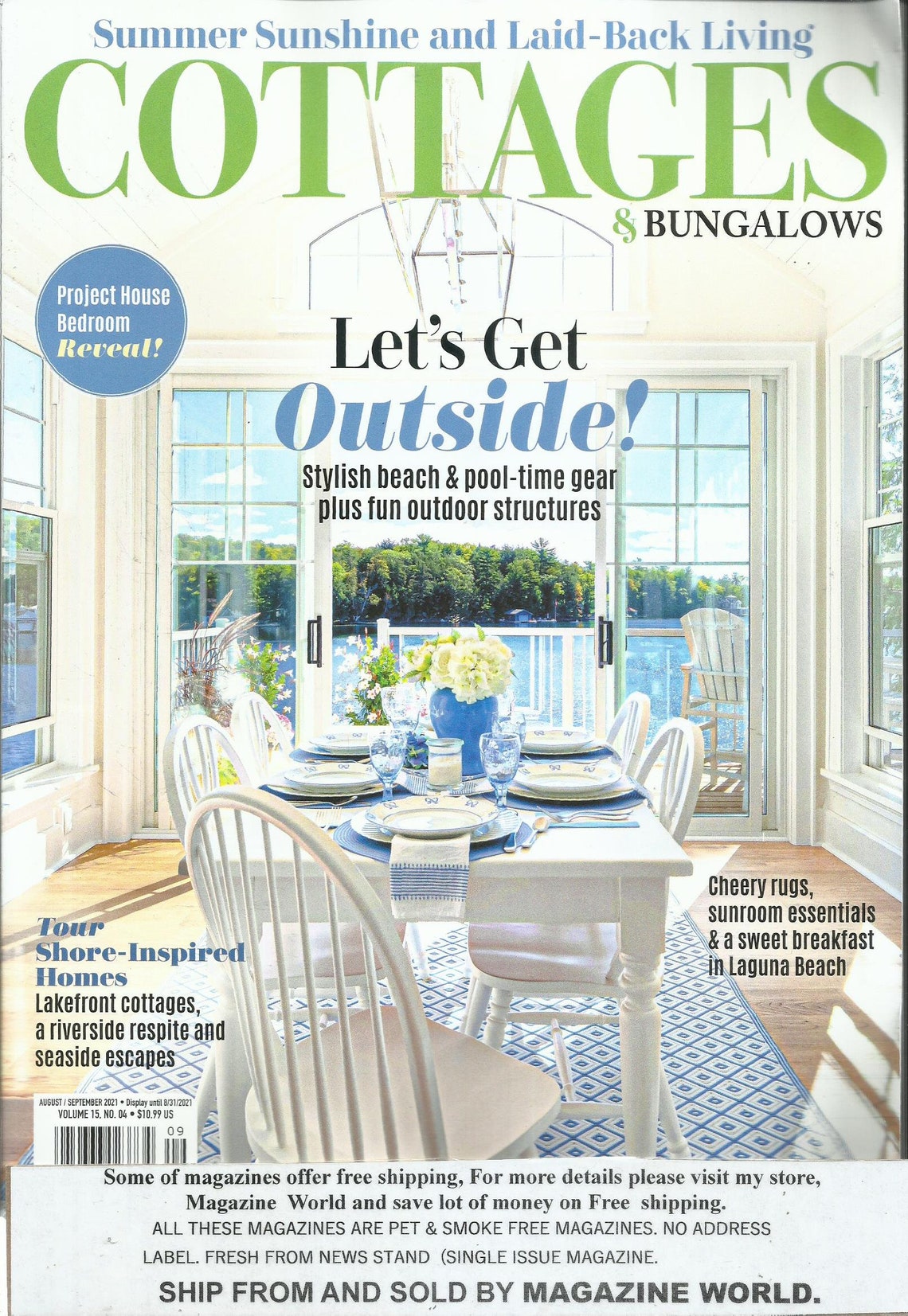 Cottages & Bungalows Magazine Let's Get Outside Aug Etsy