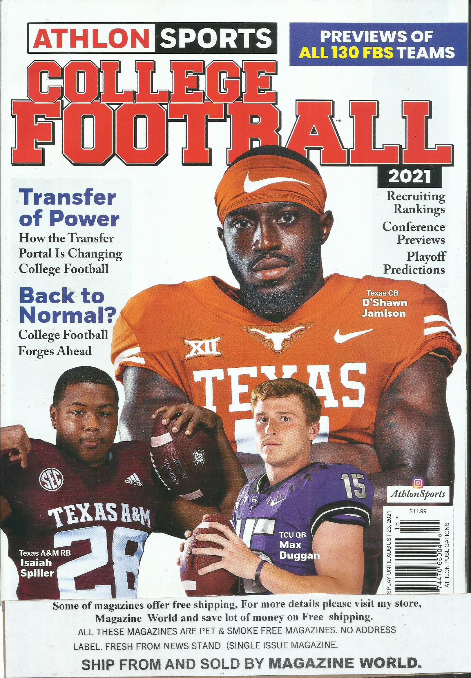 Athlon Sports College Basketball Magazine 202424 Andree