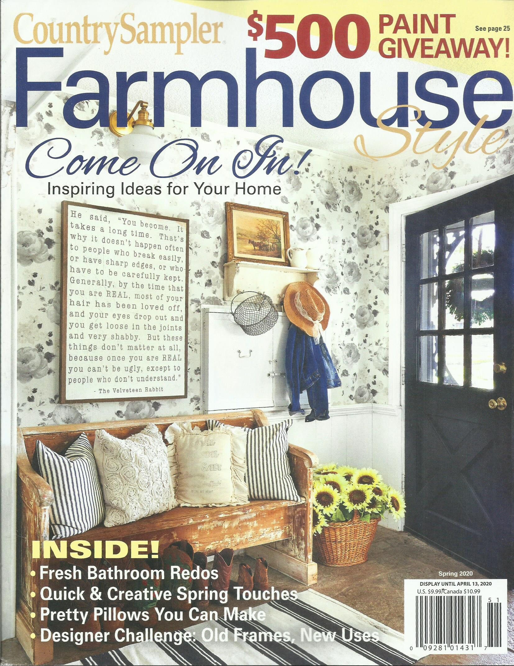 Country Sampler Magazine Farm House Style Come on in Etsy
