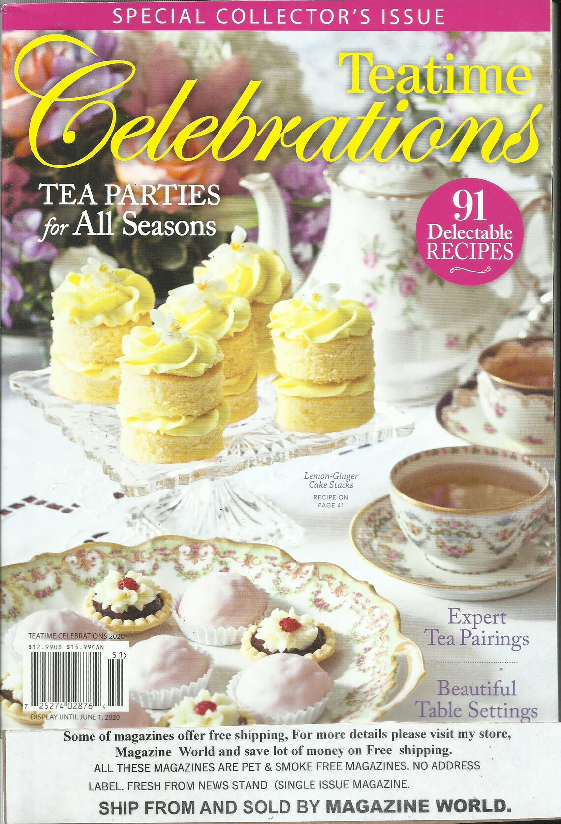 Teatime Magazine Celebrations Tea Parties For All Seasons Etsy