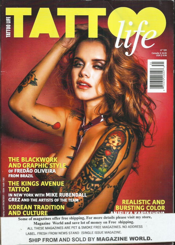 INKED Girls Magazine Tattoos Issue 17 Winter 2015 Refen Doe Cover AusNZ   eBay