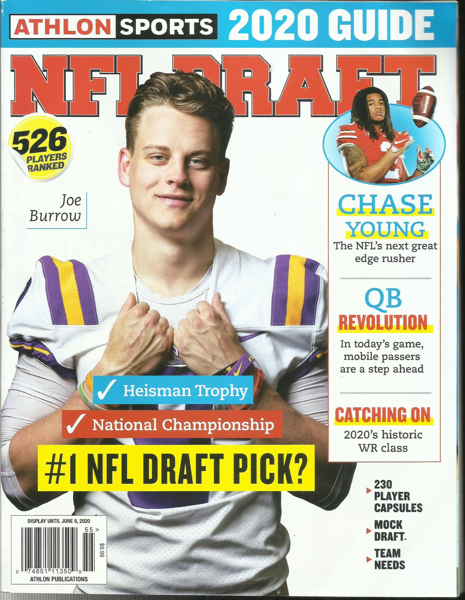 Athlon Sports Football Magazine 2020 Guide NFL Draft ISSUE Etsy