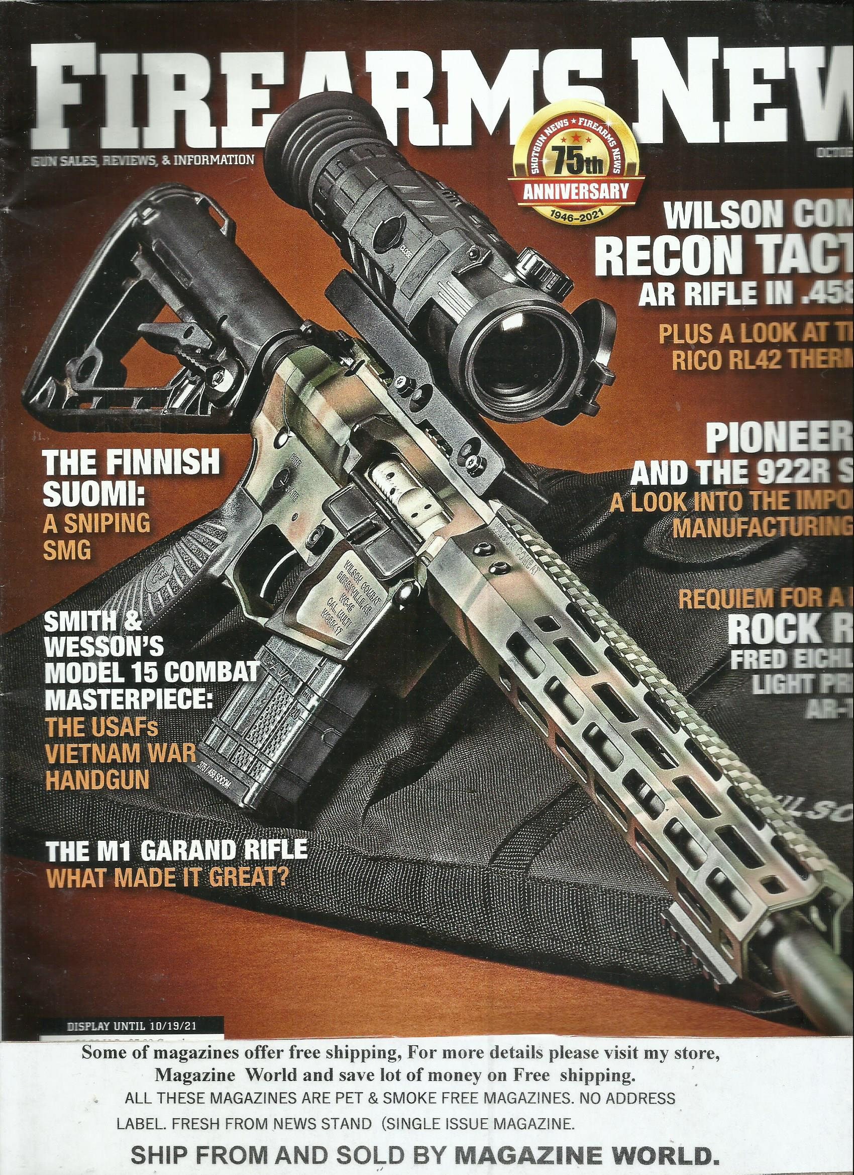 Firearms News Magazine the M1 Garand Riflee October 2021 - Etsy