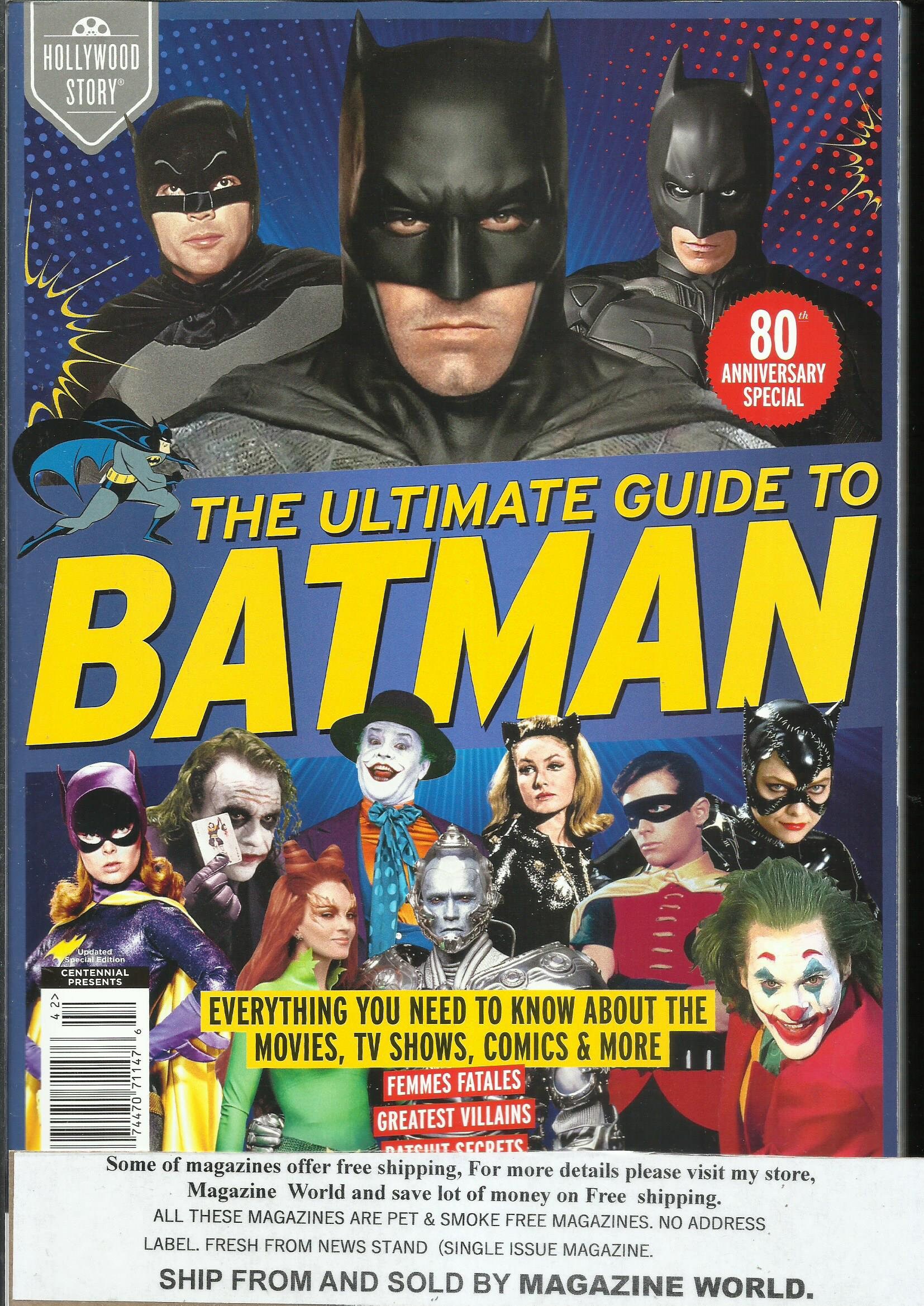 The Ultimate Guide to Batman Magazine hollywood Story - Etsy
