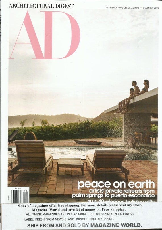 AD Architectural Digest Magazine  Peace on Earth  December - Etsy Australia