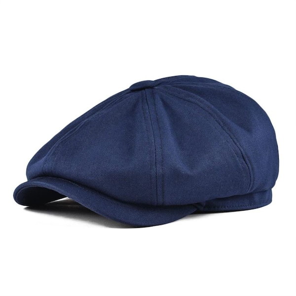 Newsboy Cap-Men Flat caps-Men's Twill Cotton Hat- Baker Caps- Gatsby Hats -Cabbie Apple Beret for Male-Newsboy cap for men