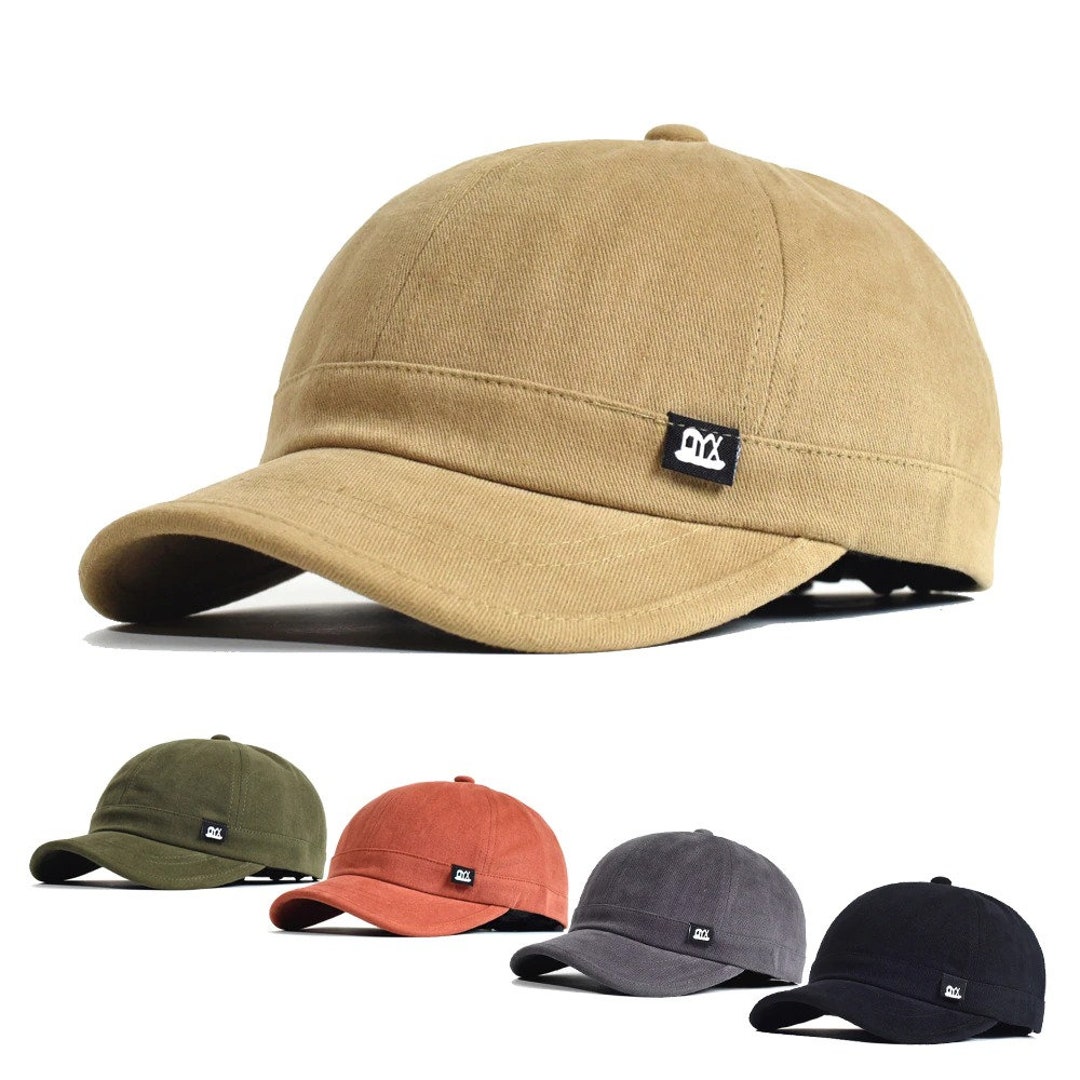  Vintage Short Brim Baseball Cap-cotton Men Women Soft Dad Hat ...