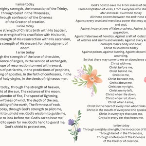 Saint Patrick&#39;s Breastplate Prayer - Cry of the Deer Prayer - Digital Art Download
