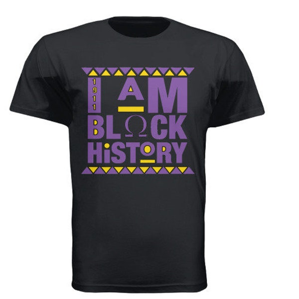 Omega Psi Phi I Am Black History Tee