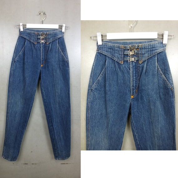 Vintage CORFU Jeans Dark BLUE Cotton 