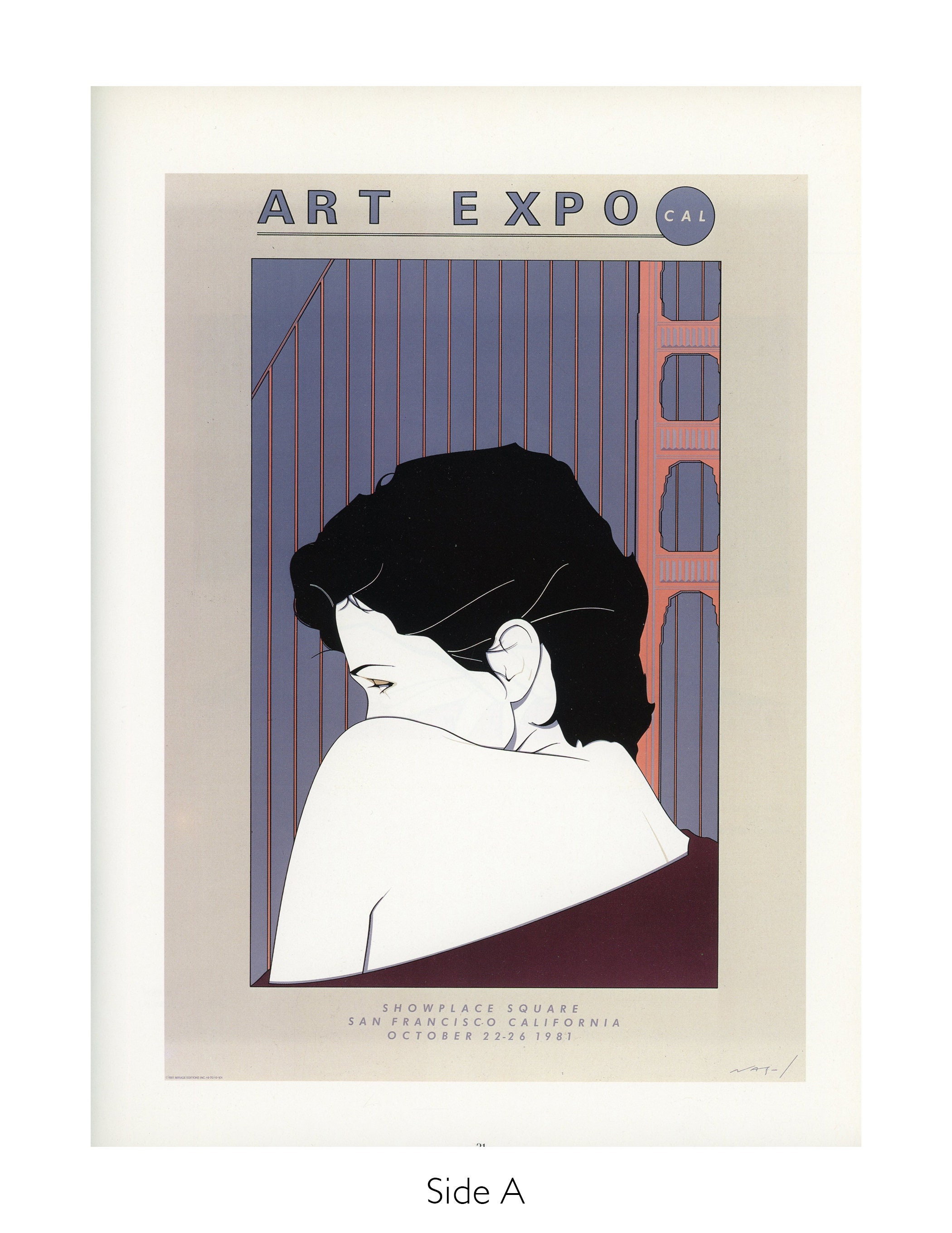 Patrick Nagel Print San Francisco Art Expo 1981 Print 80s Etsy