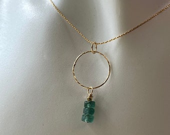 Sea Glass Necklace: Sterling Silver or 14K Gold Filled Chain