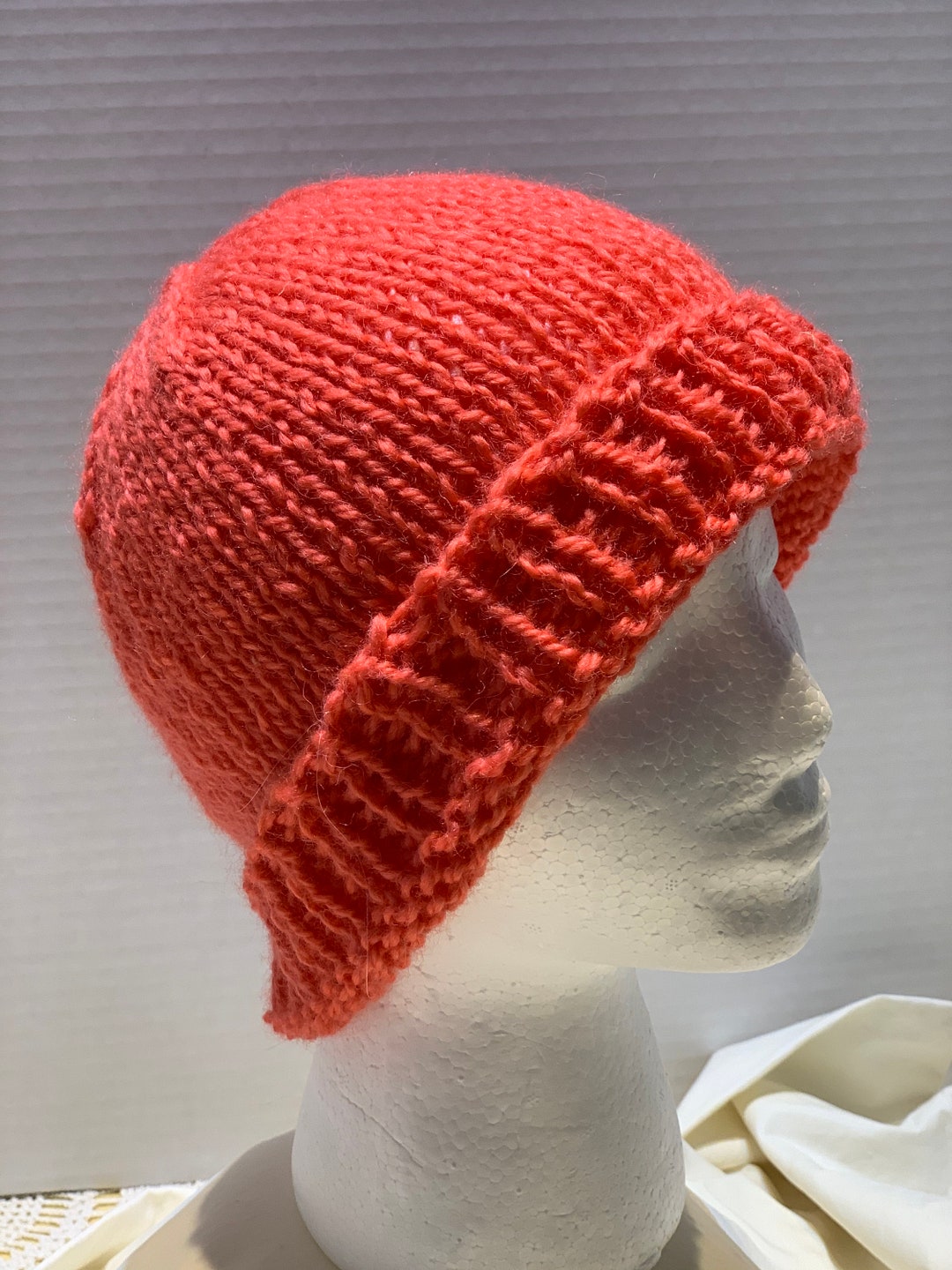 Woman's Hand Knit Toboggan Hat Etsy