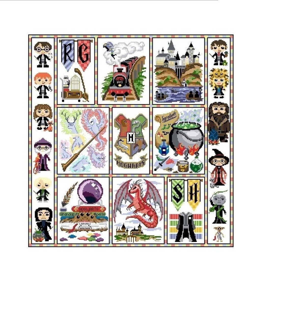 Magical Inspired Cross Stitch Pattern Digital Download Large - Etsy
