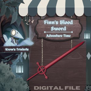 Adventure Time Demon Blood Sword STL File