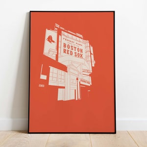 Instant Download Print | Boston MA Fenway Park | Red Sox Baseball Art | Digital Wall Decor