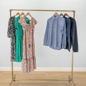 Solid Brass Arch Clothing Rack Etsy