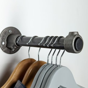 Face Out Hook Wall Mount Rack Display Arm Rack Pipe Made Clothing Rack Industrial Rack Retail Display Rack