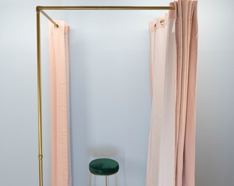 Custom Changing Room Curtain Rail - Sturdy Curtain Rail for Retail Dressing Room, Changing Area, Clothes Shop Fitting Room