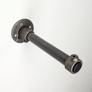 Wall Mounted Pipe Clothes Rail | Industrial Clothing Rack Arm | Coat Hanger Bar | Space-Saving Display | Retail or Home Use | Custom Size