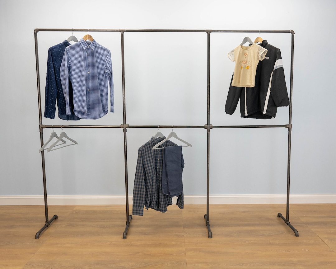 Industrial Style Clothing Rack Pipe Clothing Rack Garment Rack Clothing