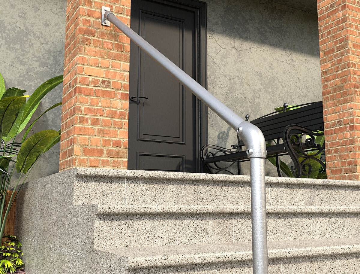 Galvanized Pipe Railing LQSYBHD Indoor Non Slip Stair
