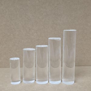 38mm Clear Acrylic Rod | Custom Length & Diameter | Transparent Plastic Rod for DIY, Display, Retail Fixtures, Decor | High-Quality Acrylic