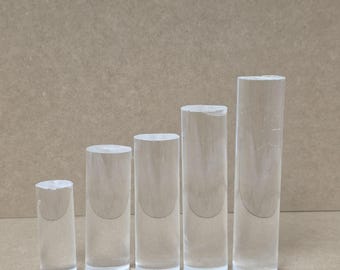 38mm Clear Acrylic Rod | Custom Length & Diameter | Transparent Plastic Rod for DIY, Display, Retail Fixtures, Decor | High-Quality Acrylic