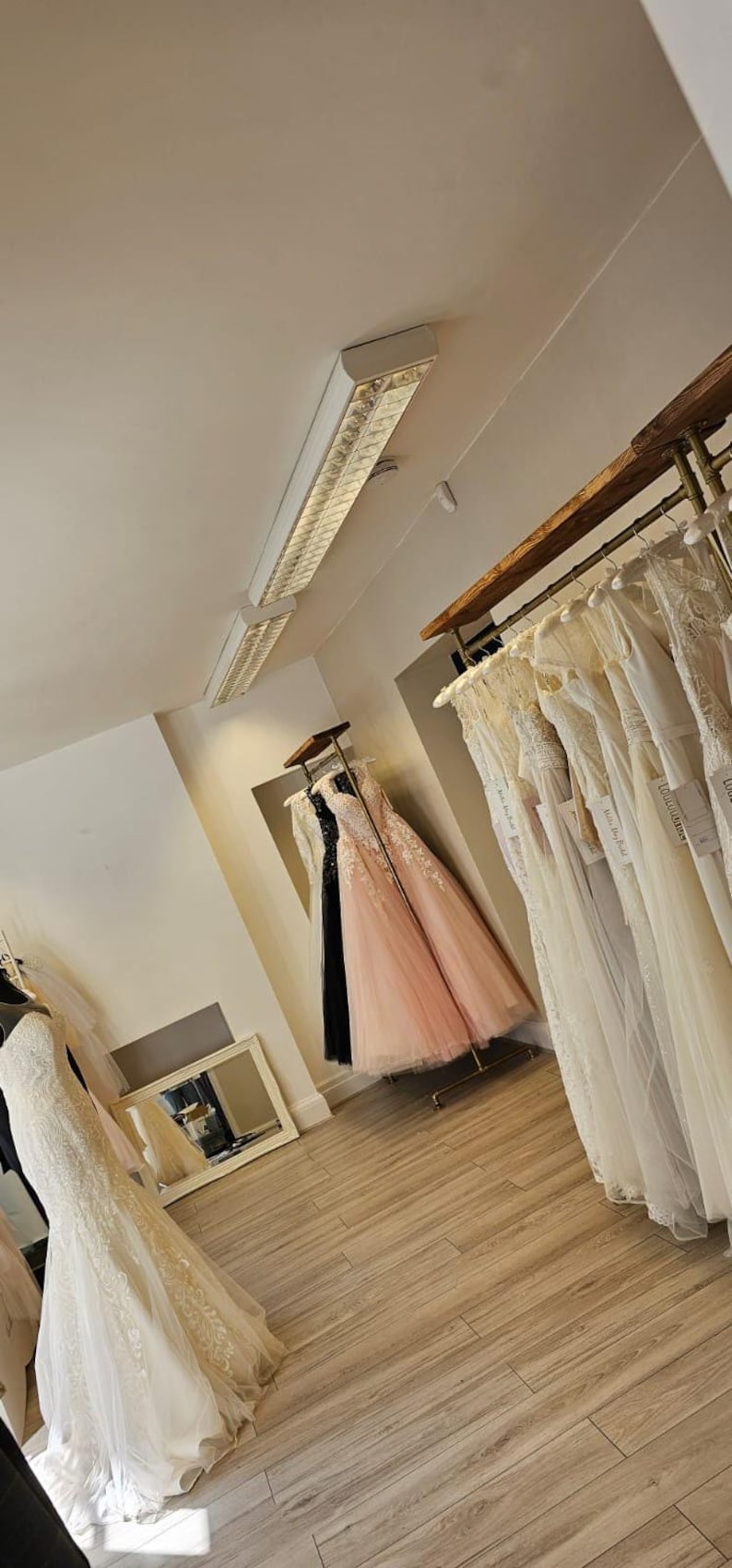 Bride Racks Freestanding Clothing Rack With Shelf | Handmade Industrial Pipe ...