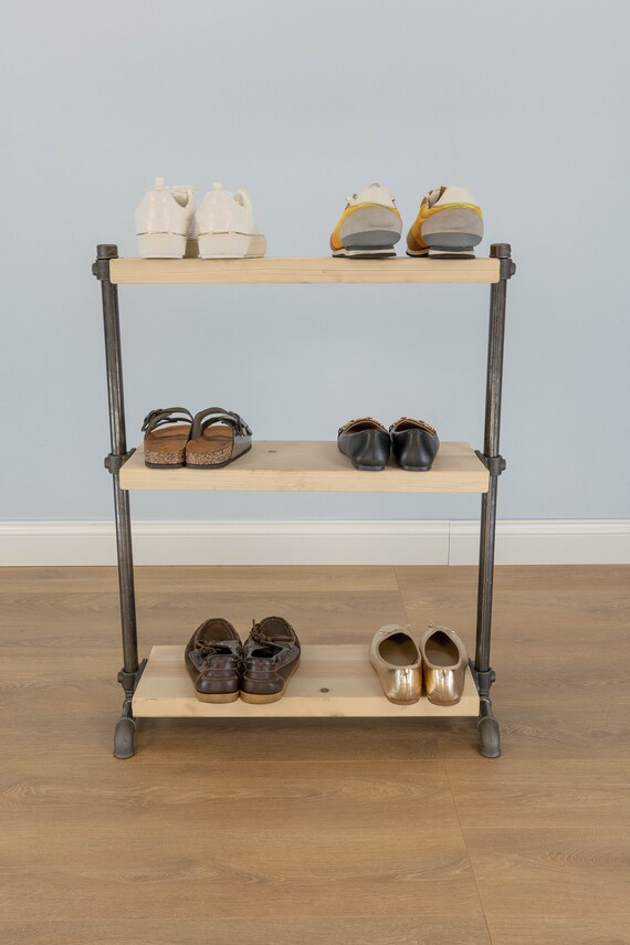 Galvanized pipe shoe rack sale
