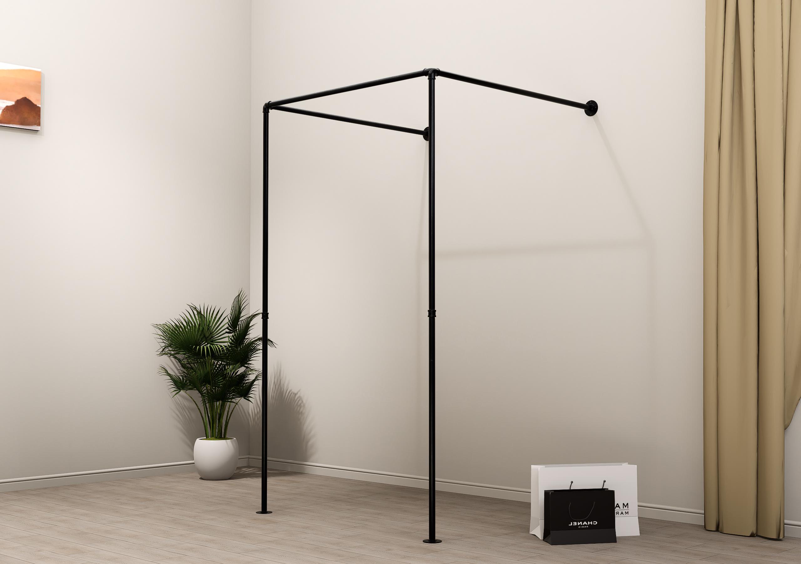 Probadores De Ropa Barra De Cortina Para Vestidor, Tubo De Hierro