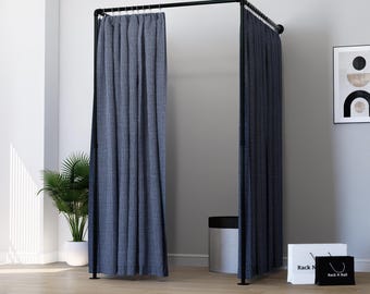 Custom Wall-Mounted Curtain Rail | Boutique Fitting Room Rod